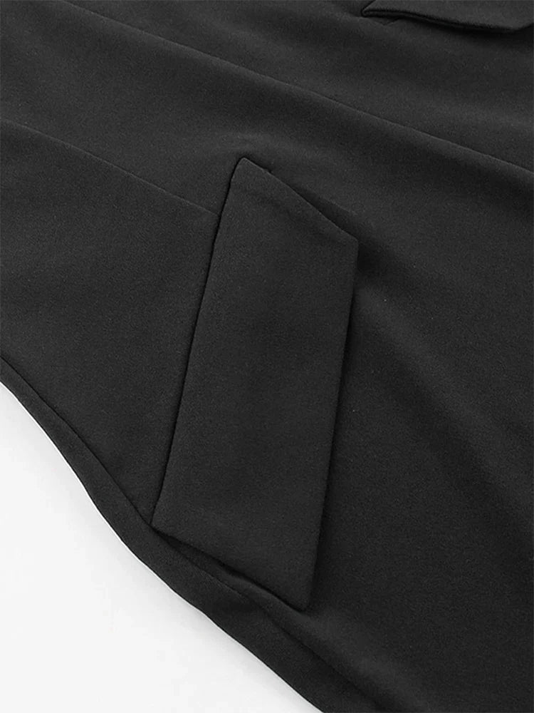 Elegant Black Bodycon Mini Dress