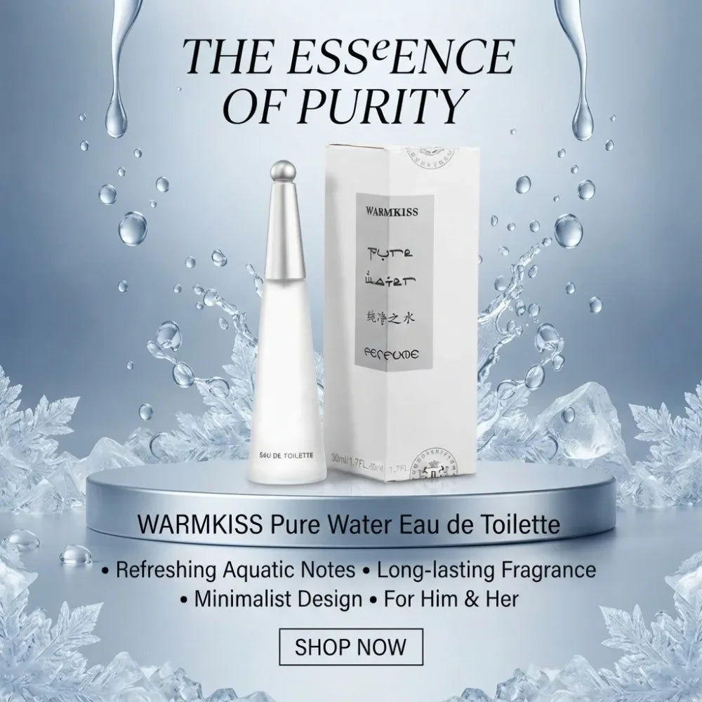 50ml Pure Water Perfume Long Lasting Clean Fresh Neutral Light Scent Matte Teardrop Bottle Daily Office Fragrance For Men Women