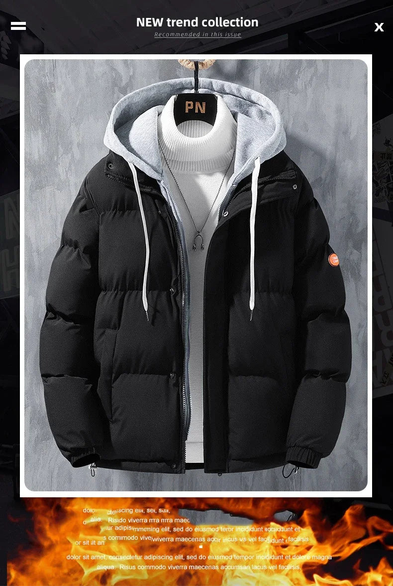 Warm Hooded Parka Jacket