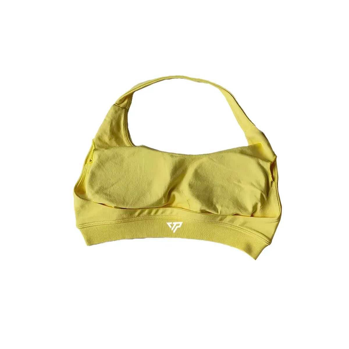 KEEP THAT PUMP Strappy Sports Bra With Logo High Support Womens Yoga Seamless Workout Top Elasticity Fitness Running Gym Bras