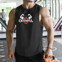 2026  Bodybuilding Sports Tank Tops Men Gyms Fitness Workout Sleeveless Shirt Male Summer Loose Undershirt Running men Vest