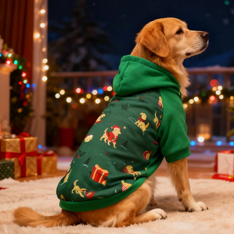 Festive Pet Christmas Holiday Hoodie
