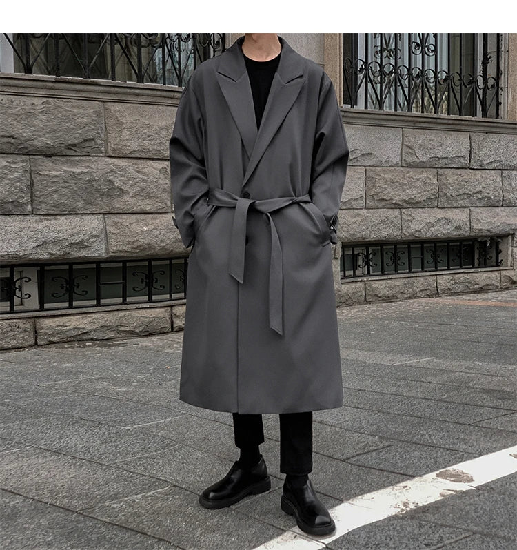 Korean Inspired Long Windbreaker