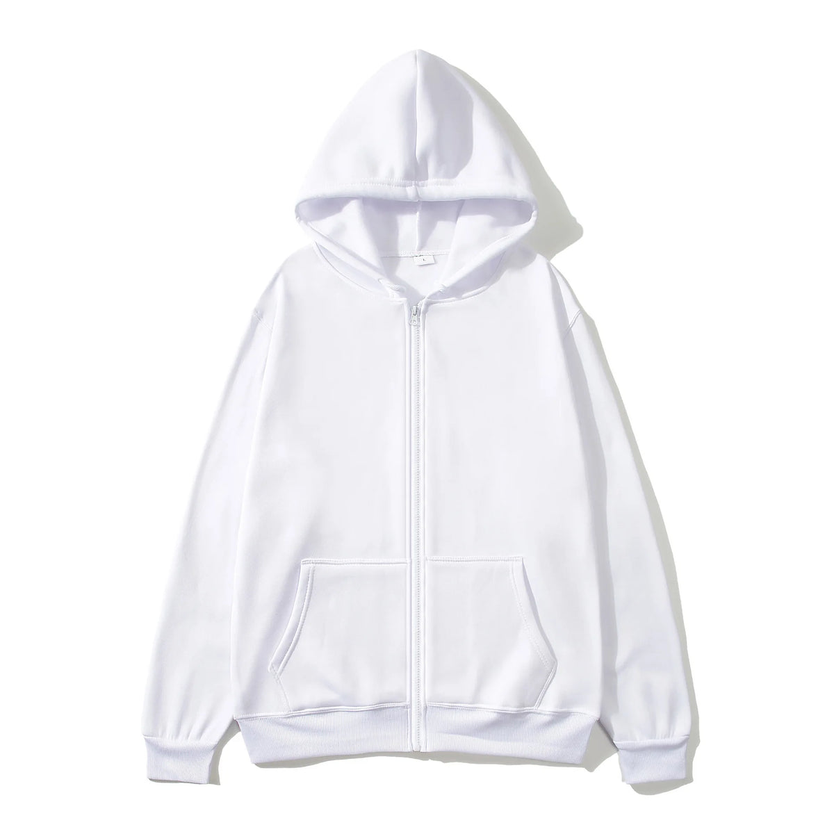 Men’s High Street Solid Zip-Up Hoodie