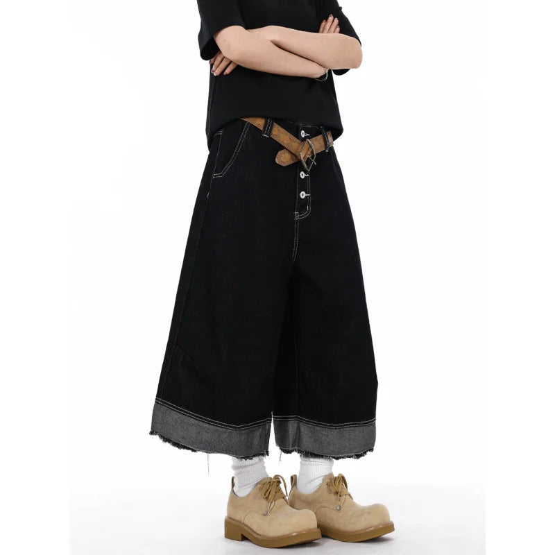 Vintage Gothic Wide Leg Jeans