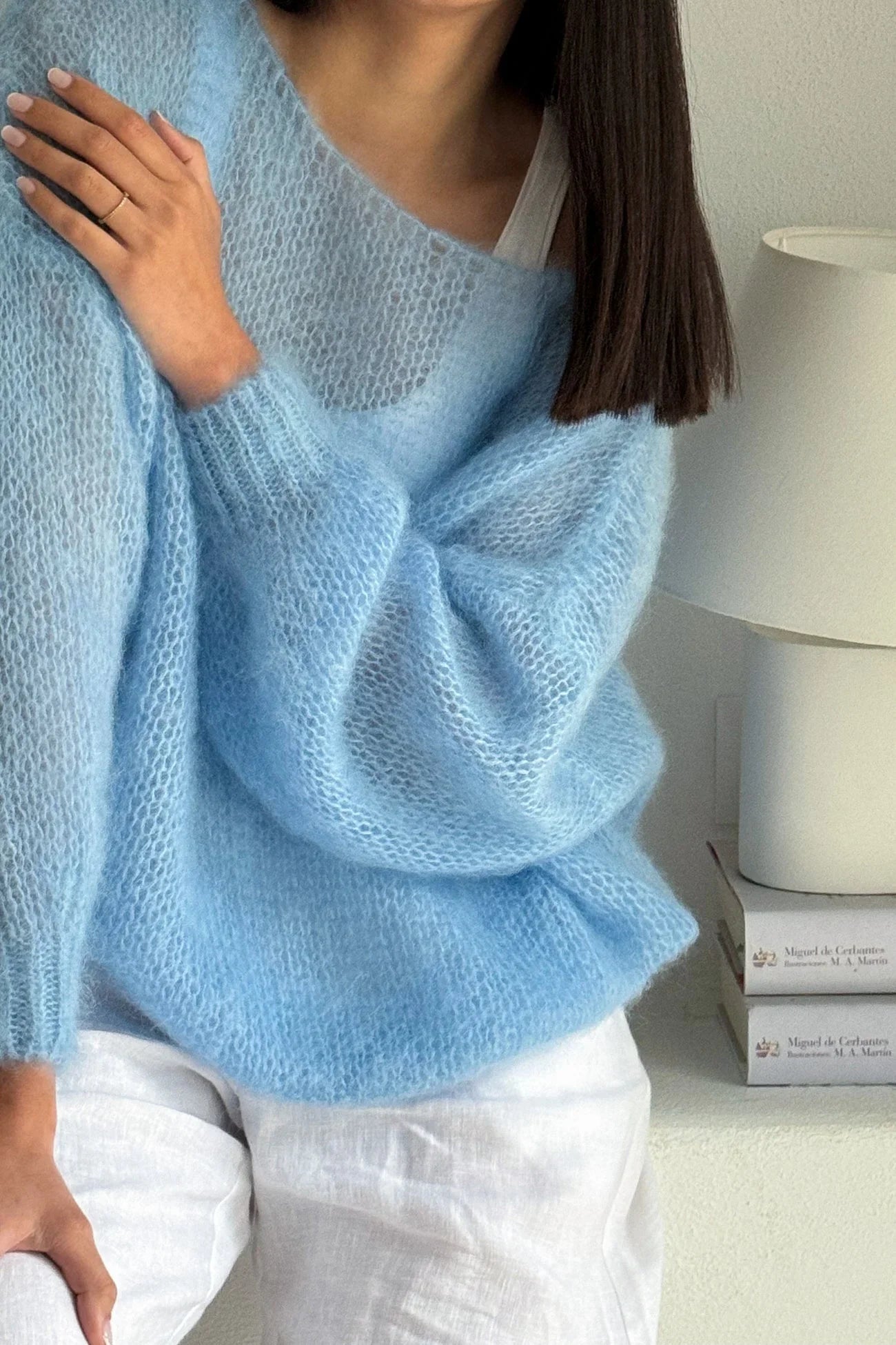 Off Shoulder Casual Knit Pullover