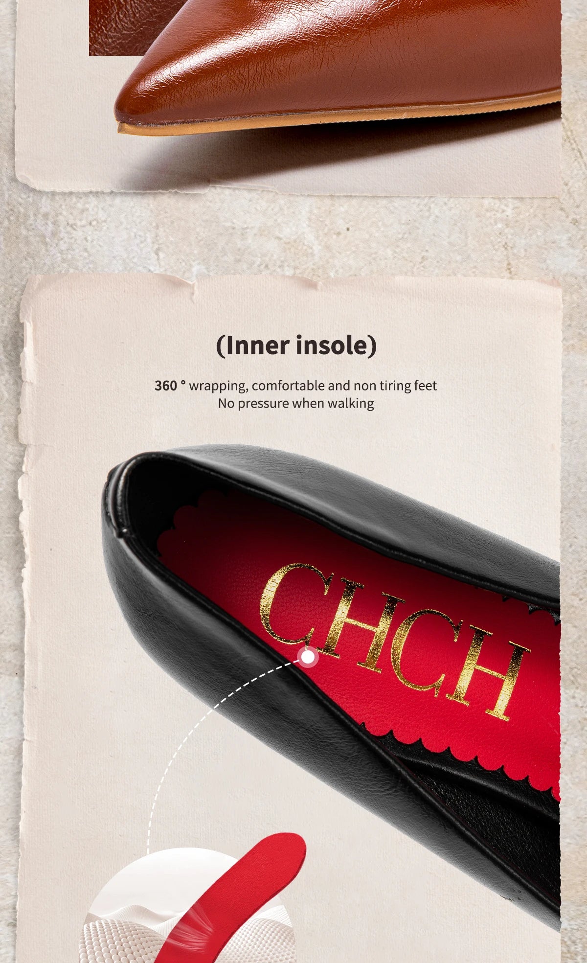 CHCH Women's High Heels 2025 New High Quality Pointed Shoes Business Commuter Women's Shoes Banquet Party Shoes 9cm