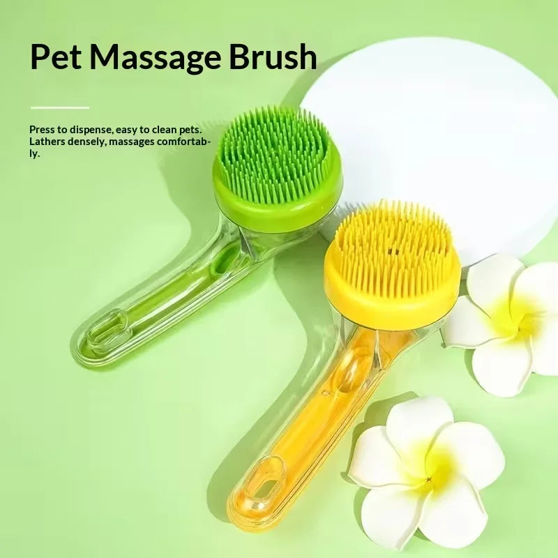 Easy Foaming Pet Bath Brush