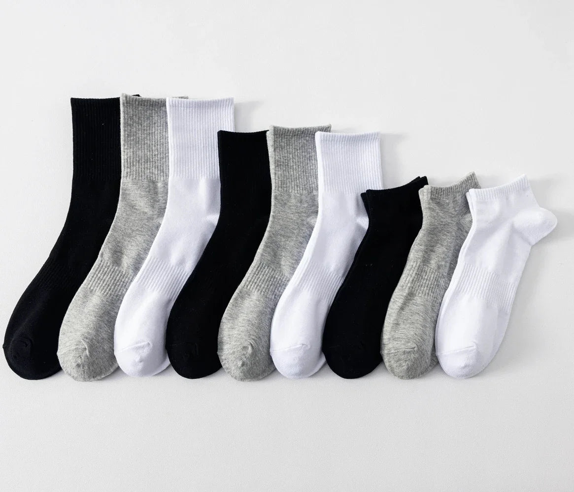 Plus Size Cotton Crew Socks