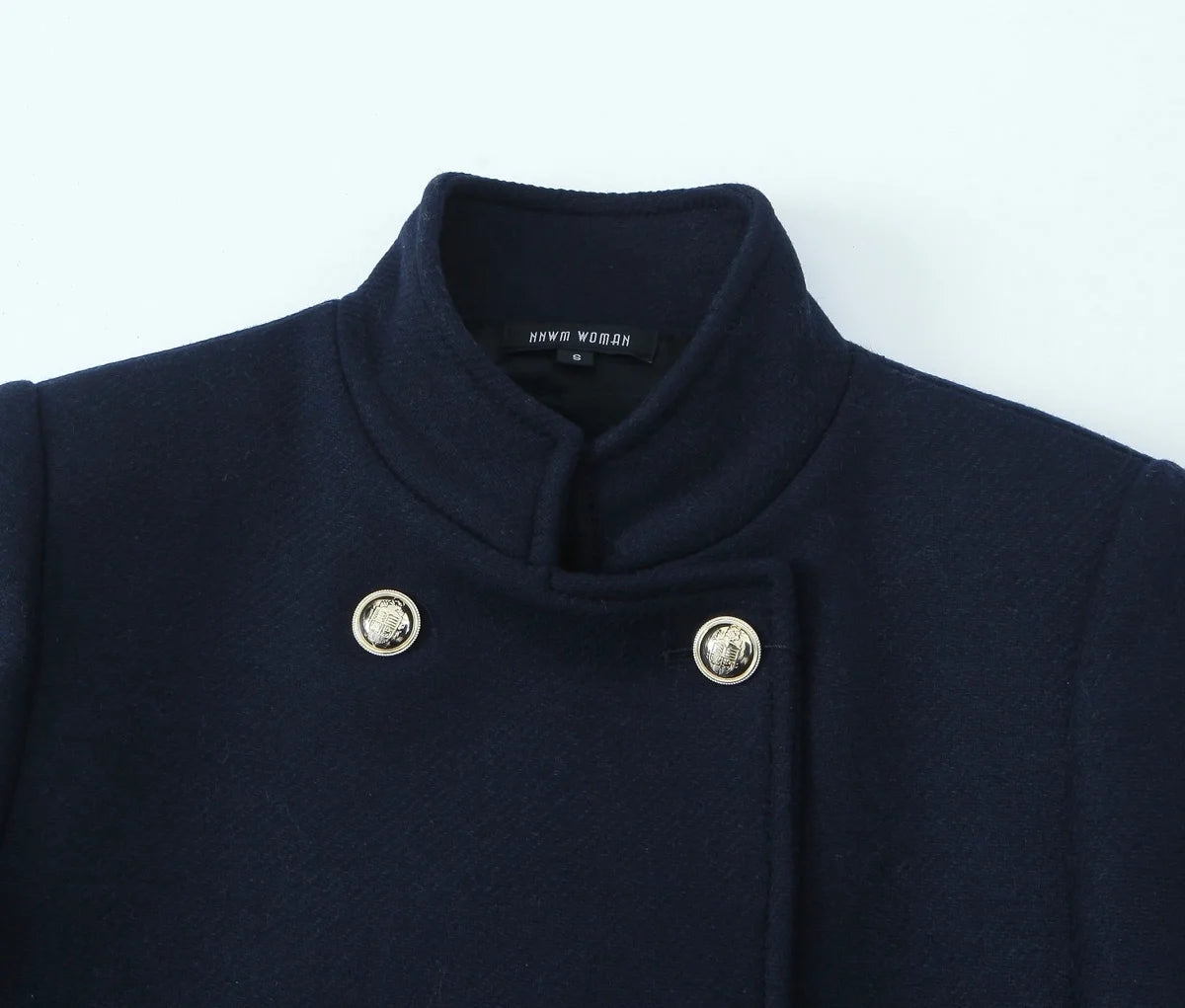 Retro Black Wool Long Coat