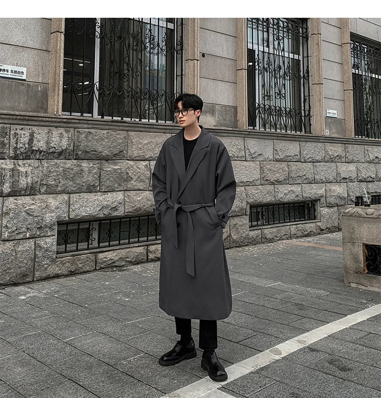 Korean Inspired Long Windbreaker