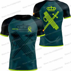 2025 Spanish Civil Guard T Shirt Men Outdoor Shirts Spain Military Clothing Training Tops Downhill MTB Jersey Running Sportswear