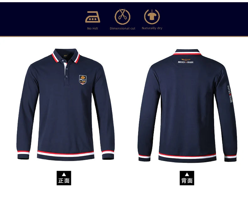 Thick Cotton Embroidered Polo Shirt