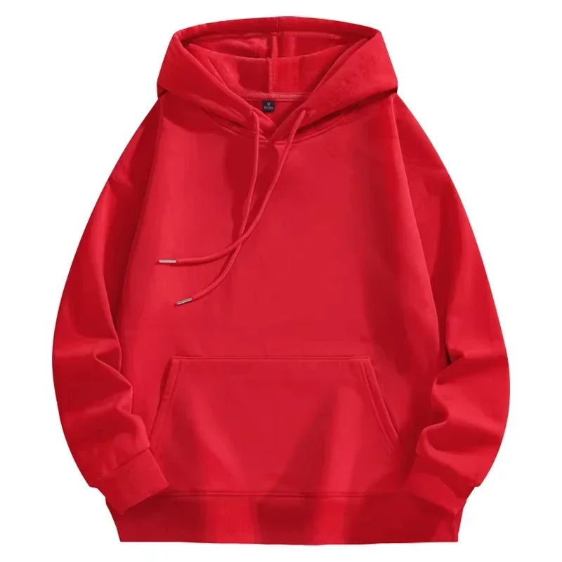 Soft and skin friendly hoodie men's solid color autumn and winter hot selling simple and comfortable sports shirt