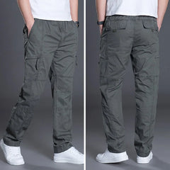 Relaxed Straight Casual Cotton Pants