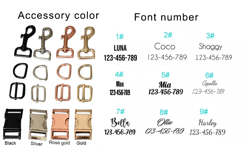 Pets Accessories Dog Collar Leash Harness Set Personalized Dog Collar Harness Leash Set Custom Classy Dog Accessories Grid 13-01