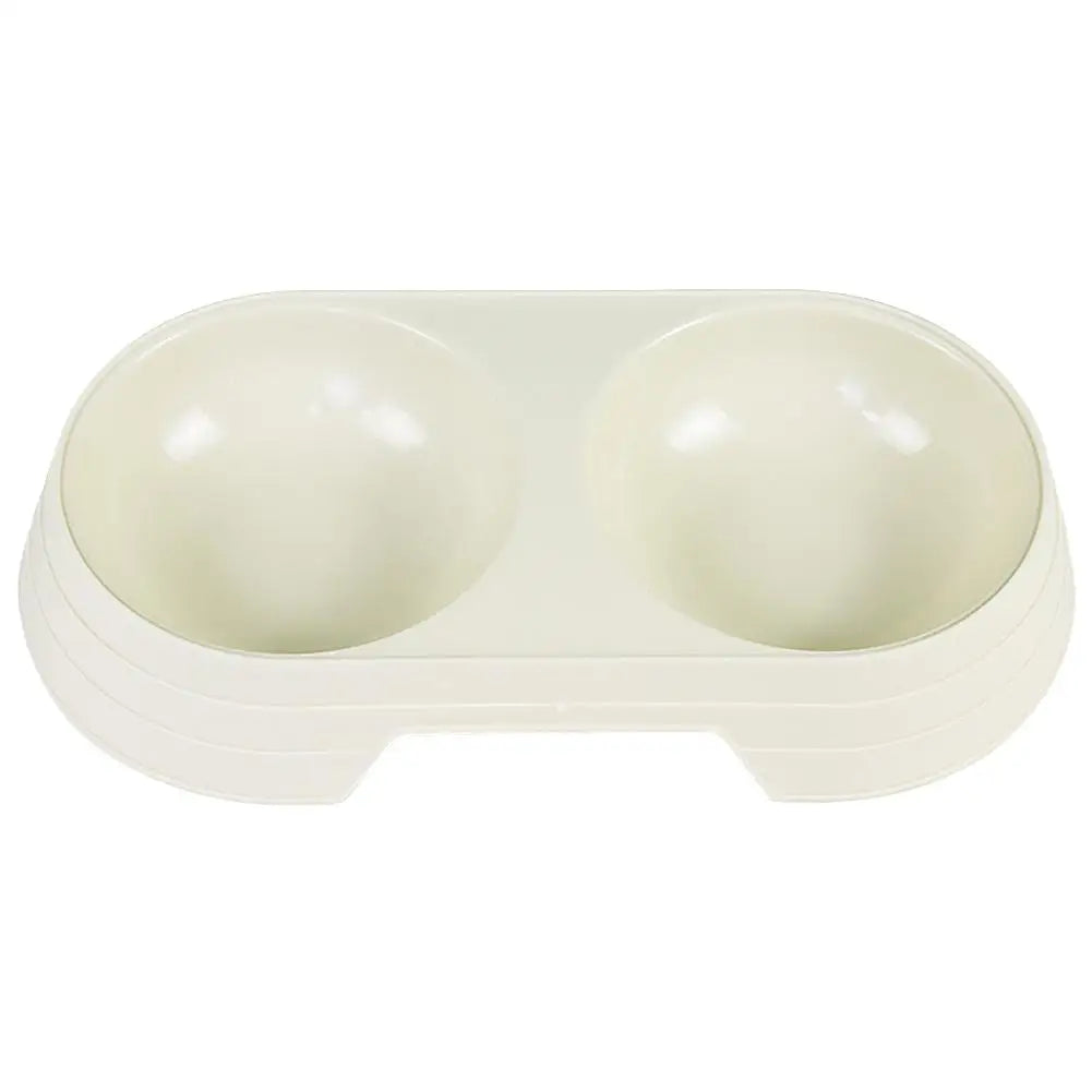 Non-Slip Double Pet Bowls Food & Water Feeder for Cats and Small Dogs BPA-Free Easy-Clean Raised Pet Dishes in 4 Colors