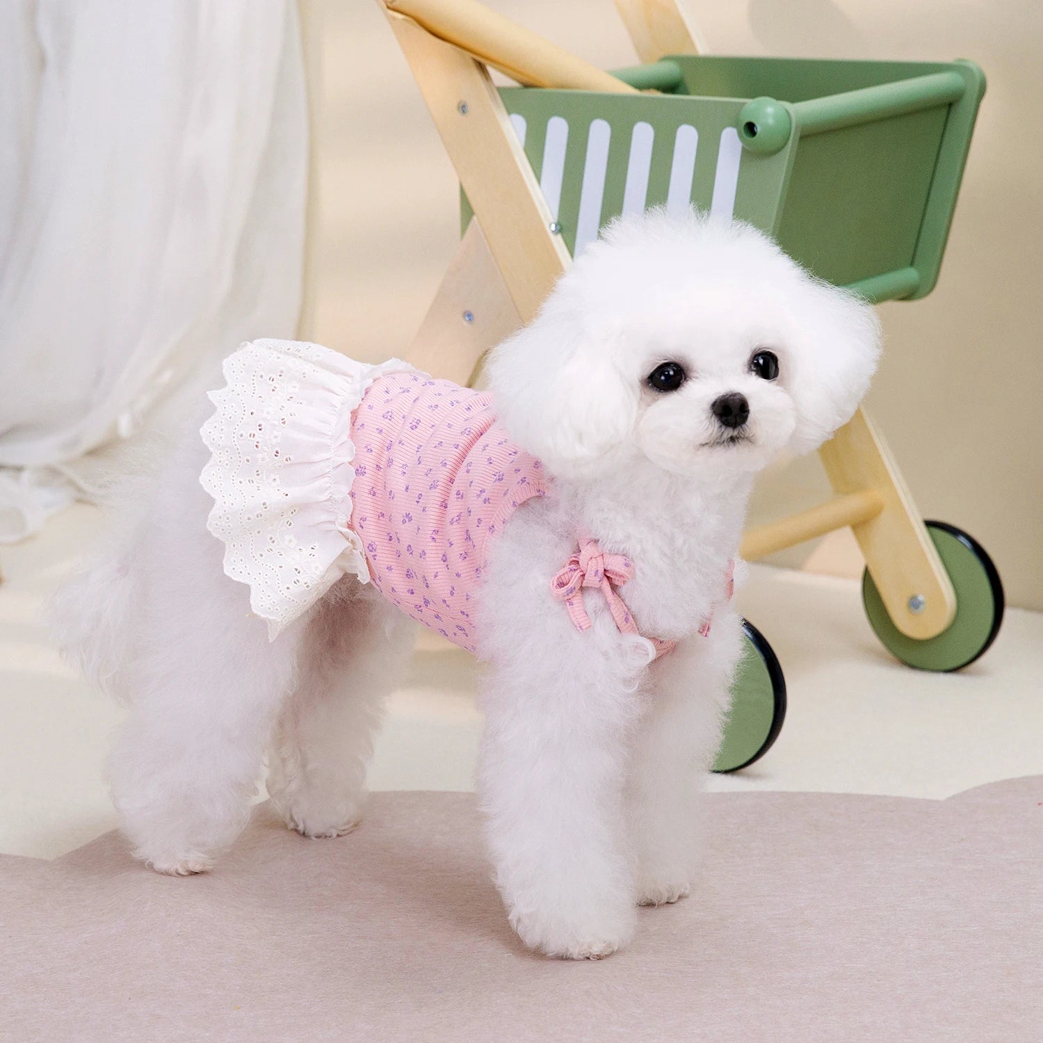 Floral Summer Dog Princess Skirt