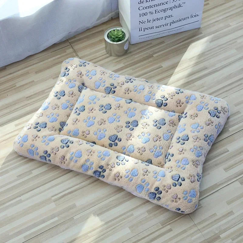 Soft Pet Bed Mats Short Plush Pet Sleeping Bed Mats for Cats Dogs Cute Pad Blanket Warm Kitten Cushion Cat Accessories