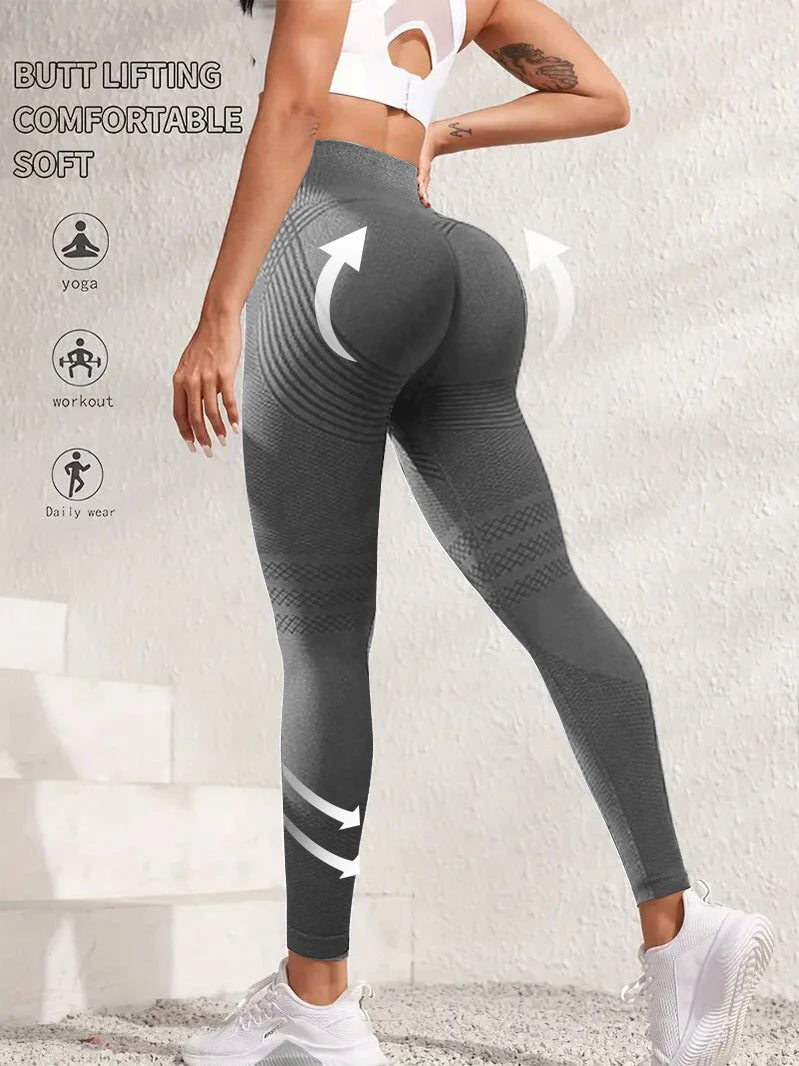 2 Pieces Legging Woman Push Up Workout Sport Leggings Women Scrunch Butt Female Outfit Gym Seamless Legging Pants