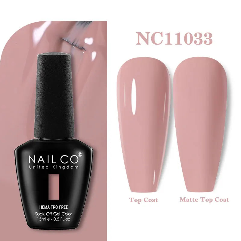 NAILCO 333 Colors Gel Nail Polish Semi Permanent Varnishes Nails Art Design Hybrid Soak Off Top Base Coat UV Gel Manicure 15ml