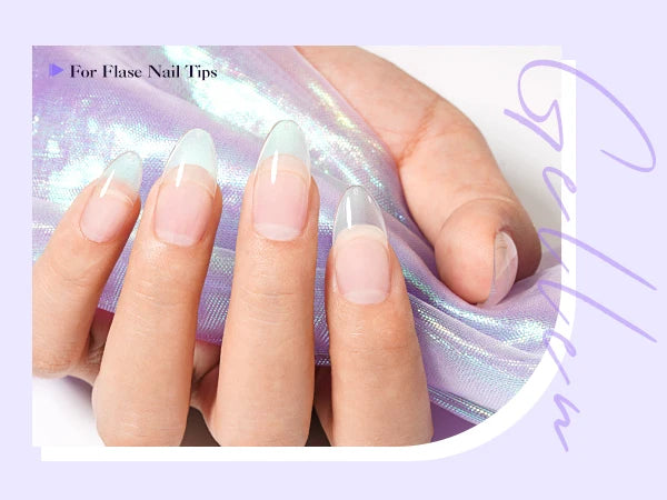 Nail Glue Remover 40ML for Press on Nails False Tips Non Acetone Gentle Nail Care Remover Supplies Solution Manicure Supply