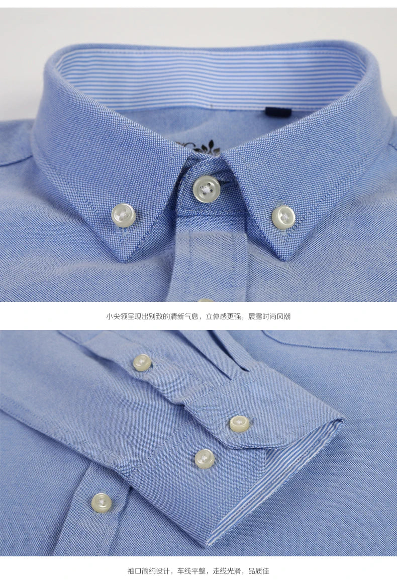 Slim Striped Office Shirt Men