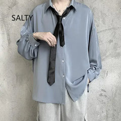 Loose Office Button Shirt Women