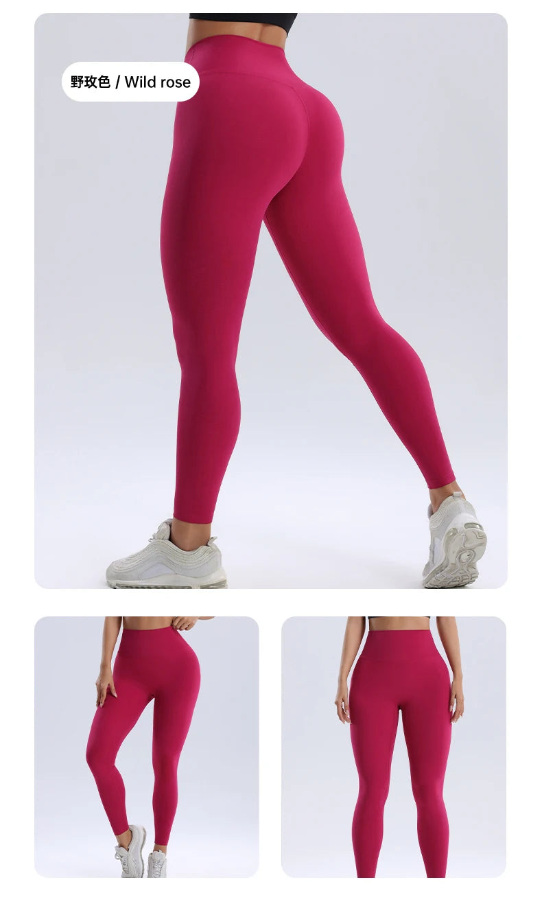 Yoga Leggings for Fitness Legging Sport Femme Slim Fit Pants Female Buttery Soft High Waist Leggins Push Up Gym Tights Women