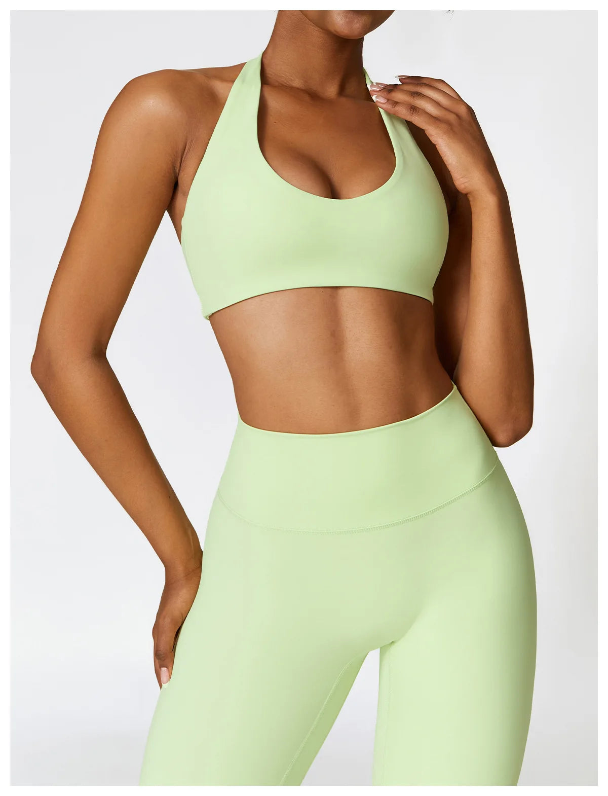 Fitness Leggings High Rise Hip Lift Brushed Soft Material For Ladies Outdoor Elastic Slim Fit Outer Wear Sports Tight Pants