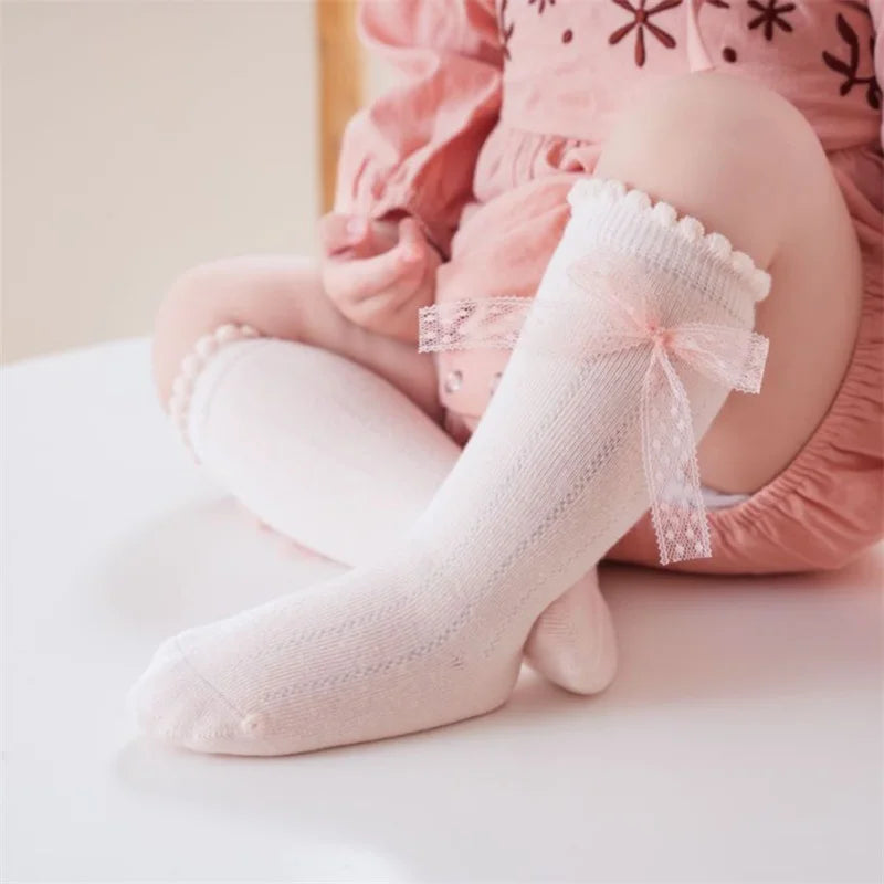 Princess Lace Bow Baby Socks