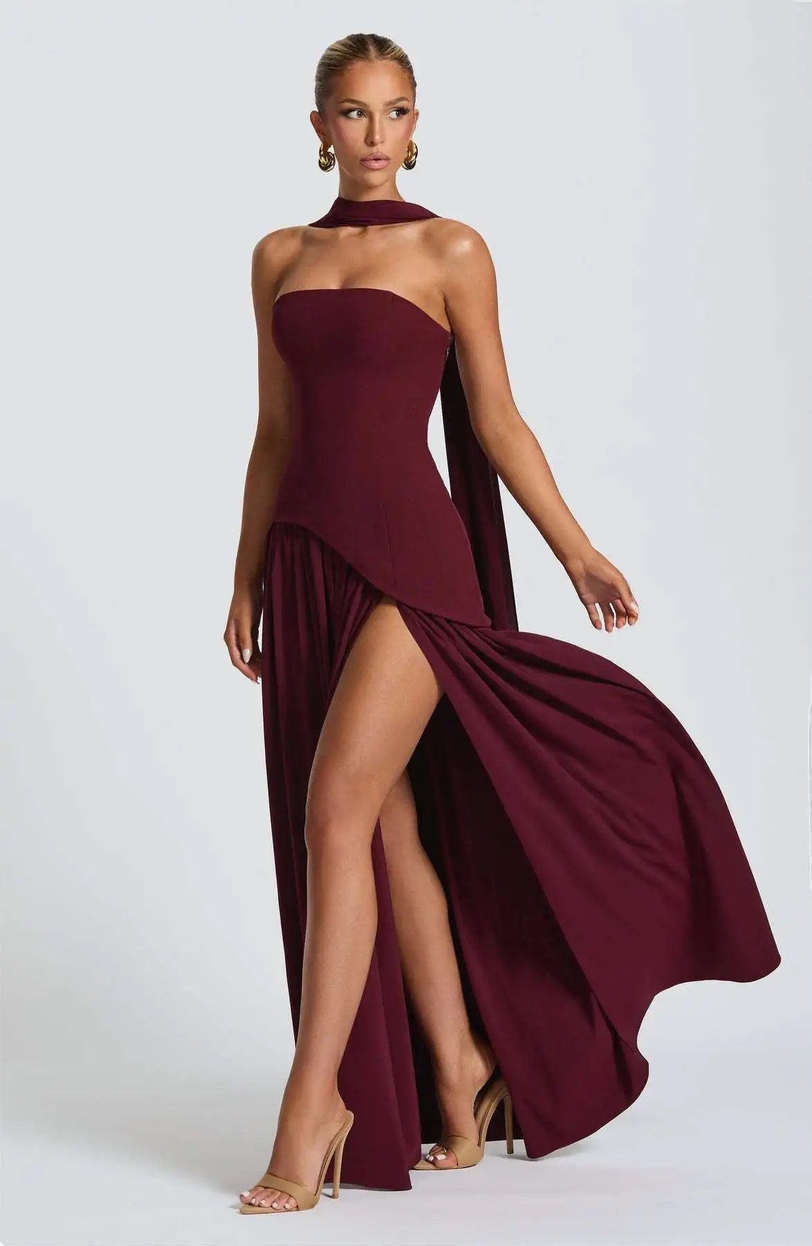 Chiffon Lace Ethereal Evening Gown