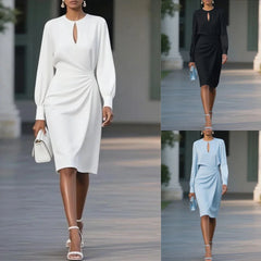 Elegant Hollow Out A-Line Dress