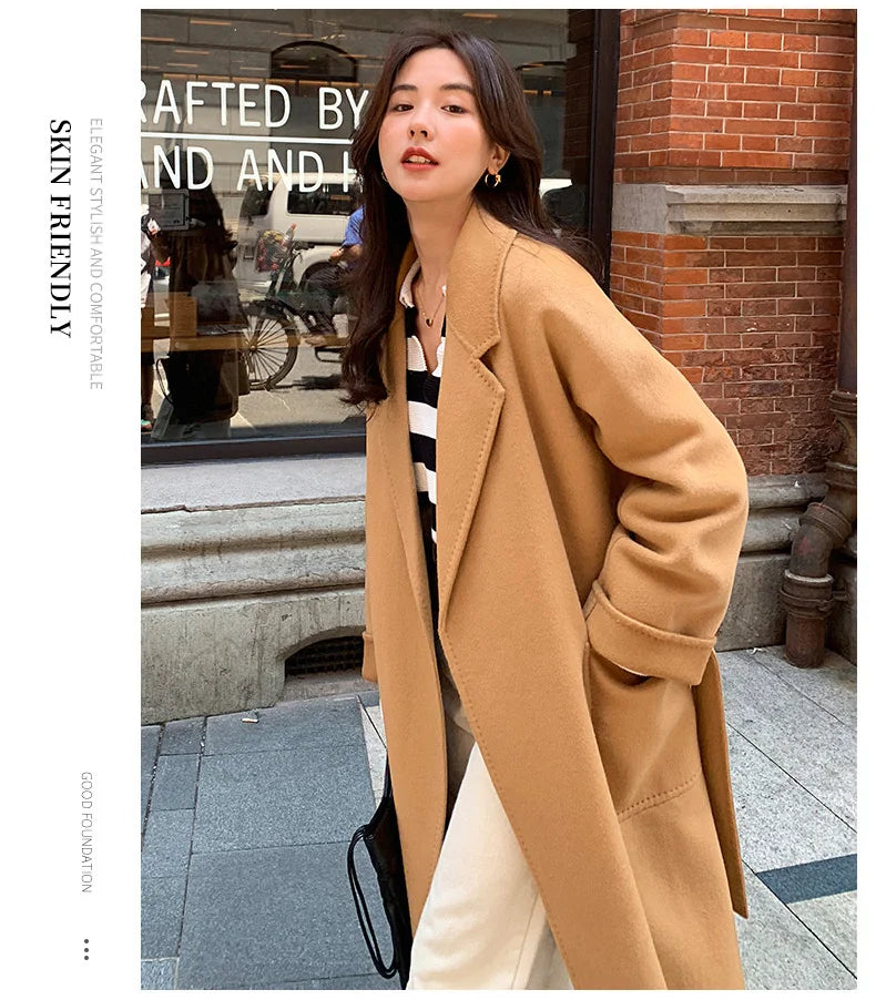 Double Faced Wool Korean Coat