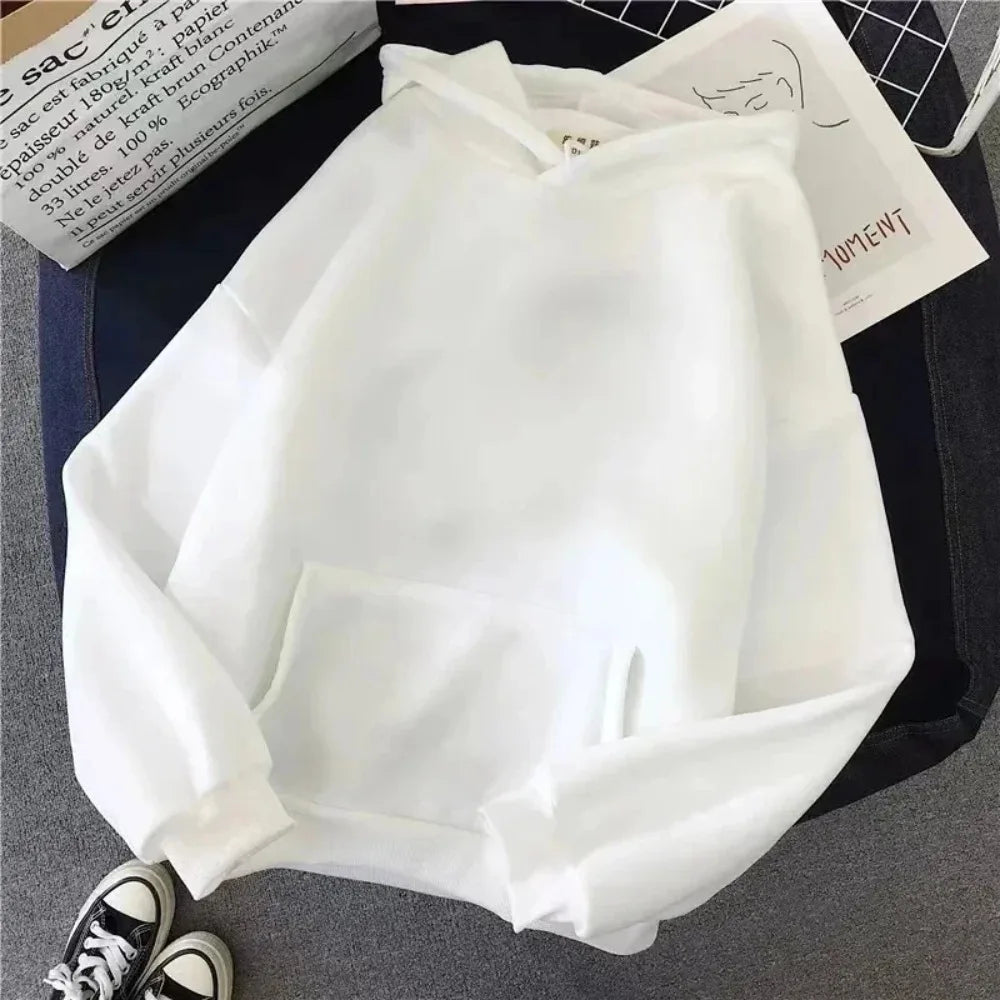Hoodie Europe and America Sweatshirts for Women New York Letter y2k Autumn Winter   Casual Long Sleeve Pullover with Pockets