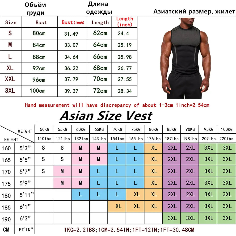 Men's Quick Dry Sport Vest Summer Training Tanktop Sleeveless Gym Workout Fitness Tops Running Tee for Active Men