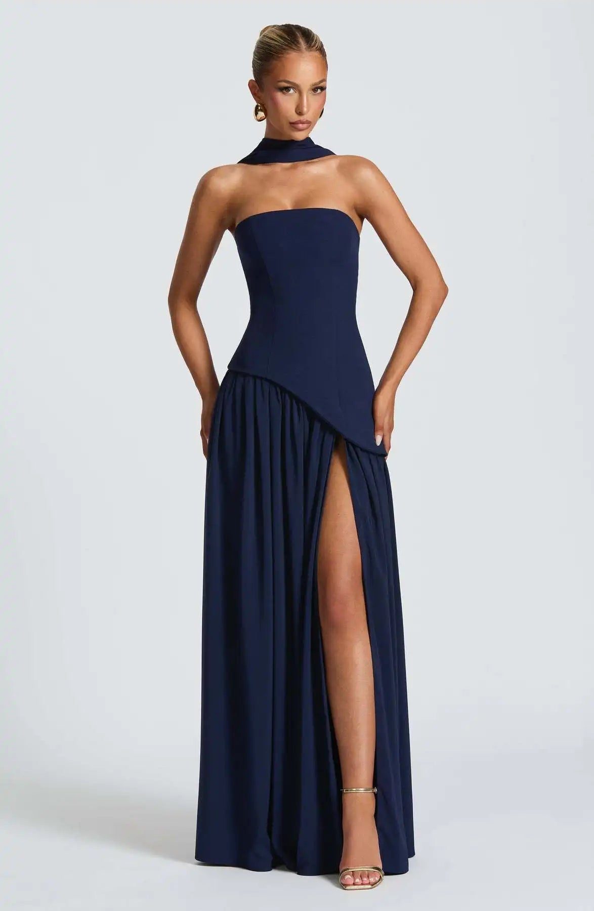 Chiffon Lace Ethereal Evening Gown