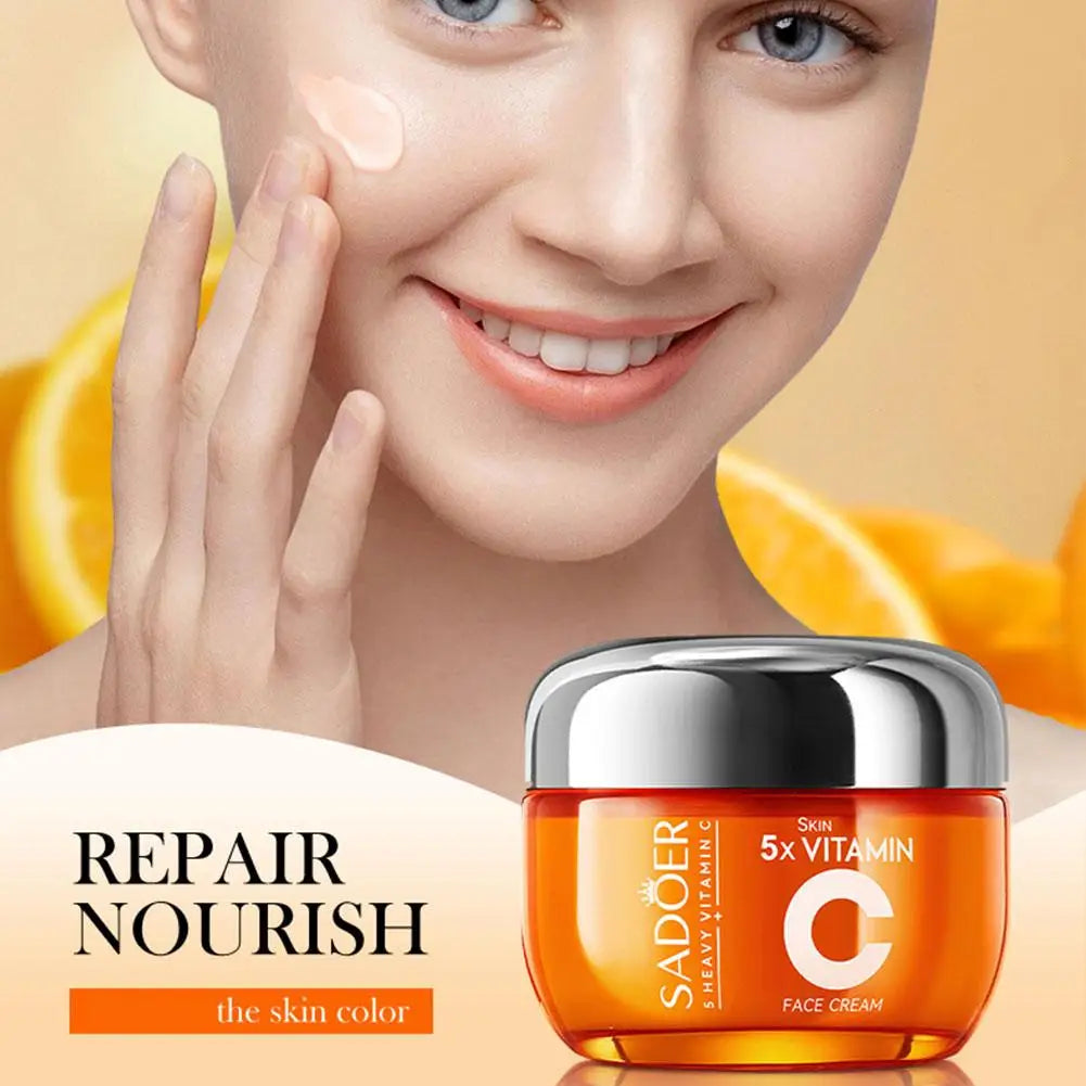 Vitamin C Skincare Travel Skincare Toner+ Serum+Face Cream Moisturizing Brightening Hydrating Facial Serum Face Care Set
