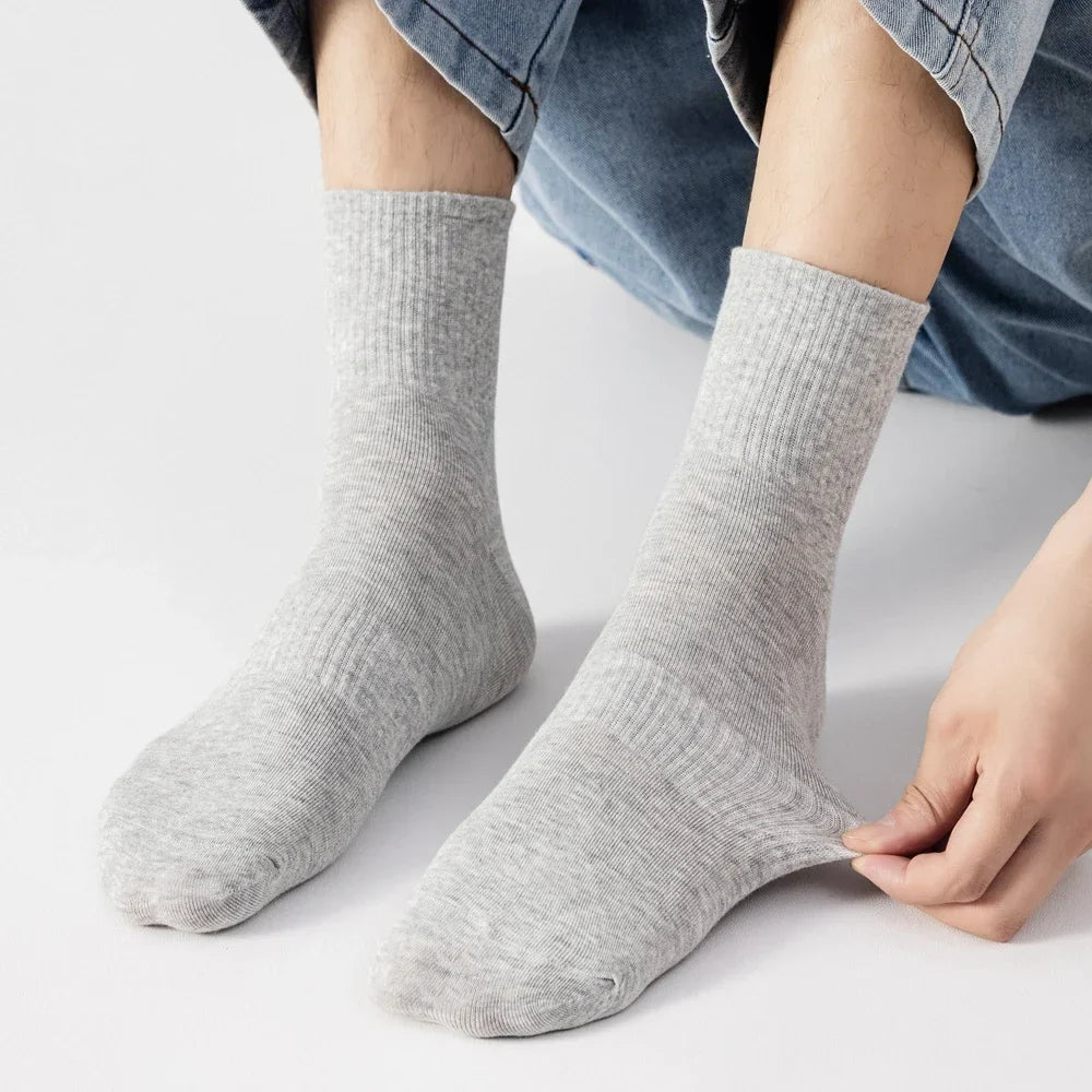 Plus Size Cotton Crew Socks