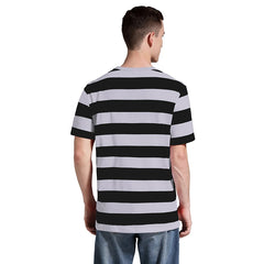 Men Striped T-Shirt Stripes Top Tees Male Fashion Short Sleeve Shirts Costume Cosplay Party Blue Red White Black Yellow T Shirt