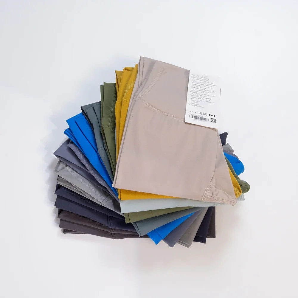 2026 Yoga clothes with high elasticity, no awkward lines, cropped pants, quick drying, women's hip lifting, tight pants