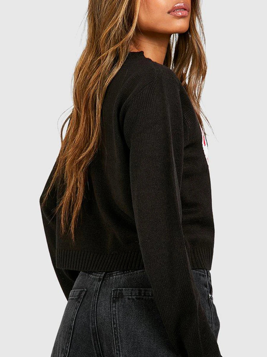 Snowflake Knit Christmas Pullover