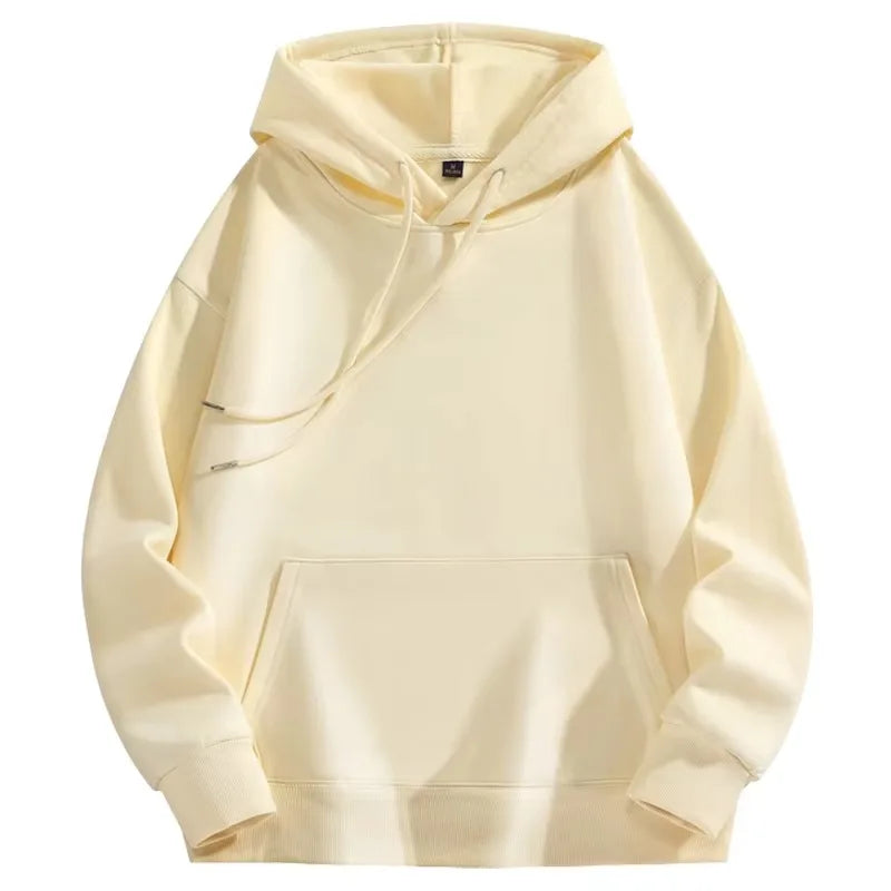 Soft and skin friendly hoodie men's solid color autumn and winter hot selling simple and comfortable sports shirt