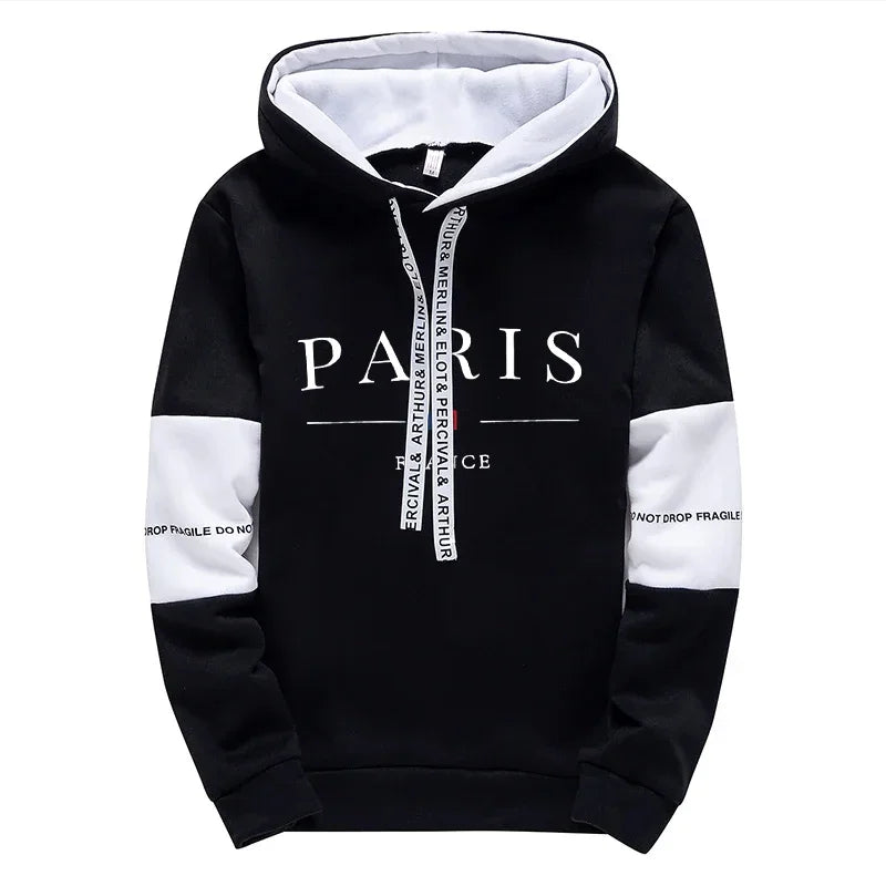 Men's Tracksuit 2 Pcs Sets Print Casual Hooded Sweatshirts Outdoors Sports Jogging Clothing Classic Fashion Single Hoodie Pants
