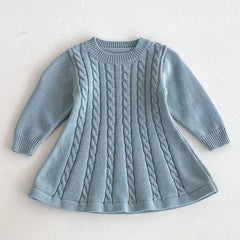 Knitted Princess Party Girls Dress