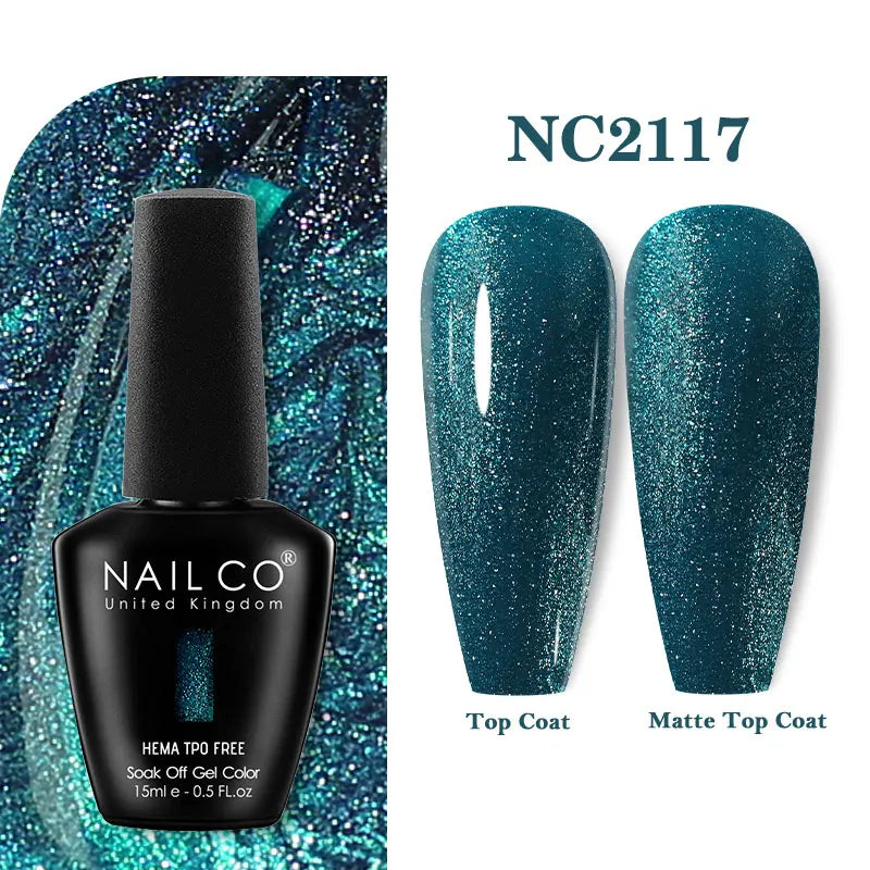 NAILCO 333 Colors Gel Nail Polish Semi Permanent Varnishes Nails Art Design Hybrid Soak Off Top Base Coat UV Gel Manicure 15ml