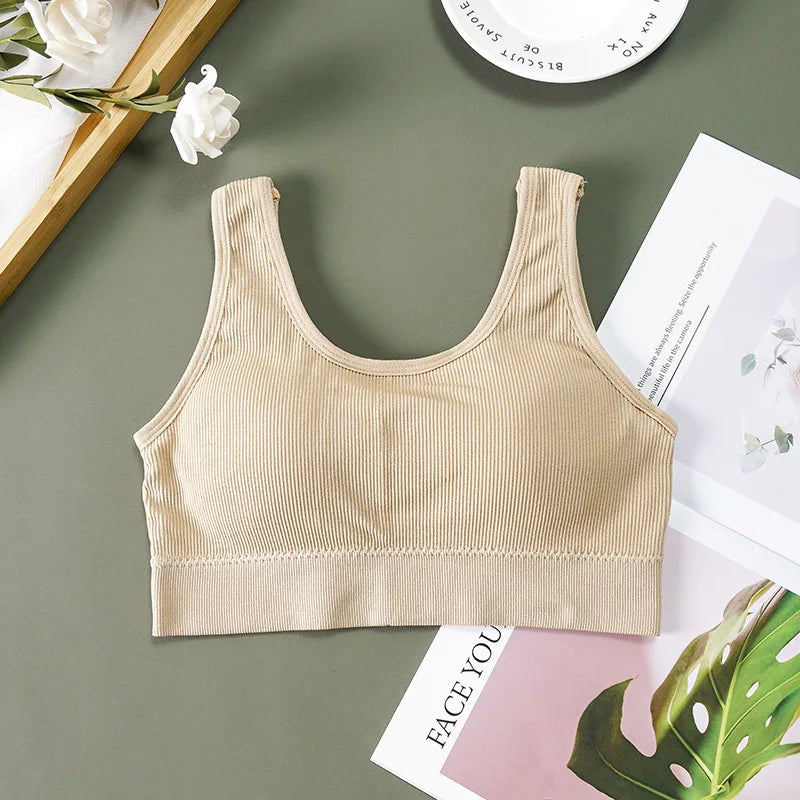 Sport Bra Breathable Inner and Outer Wear Vest Women Athletic Undergarment Gather Sports Underwear Quick Dry Workout Top