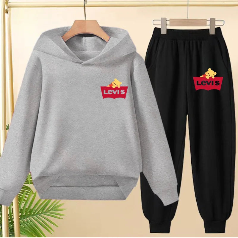 Kids Hooded Sportswear Set