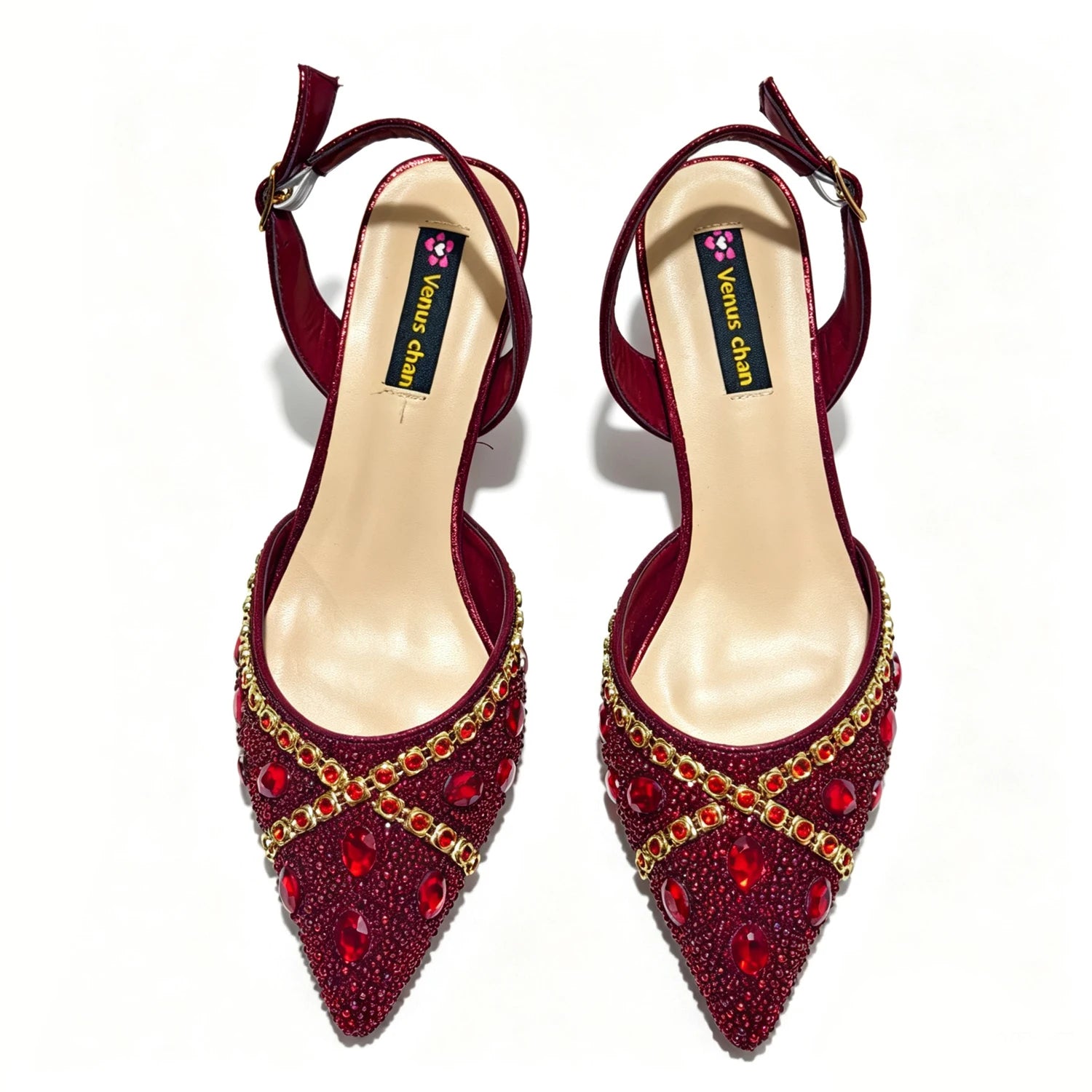 Pointed Toe High Heels Shoes and Matching Bag Set Women Fashion PU Leather Pumps Shoulder Bag Party Wedding Dress Footwear Handb