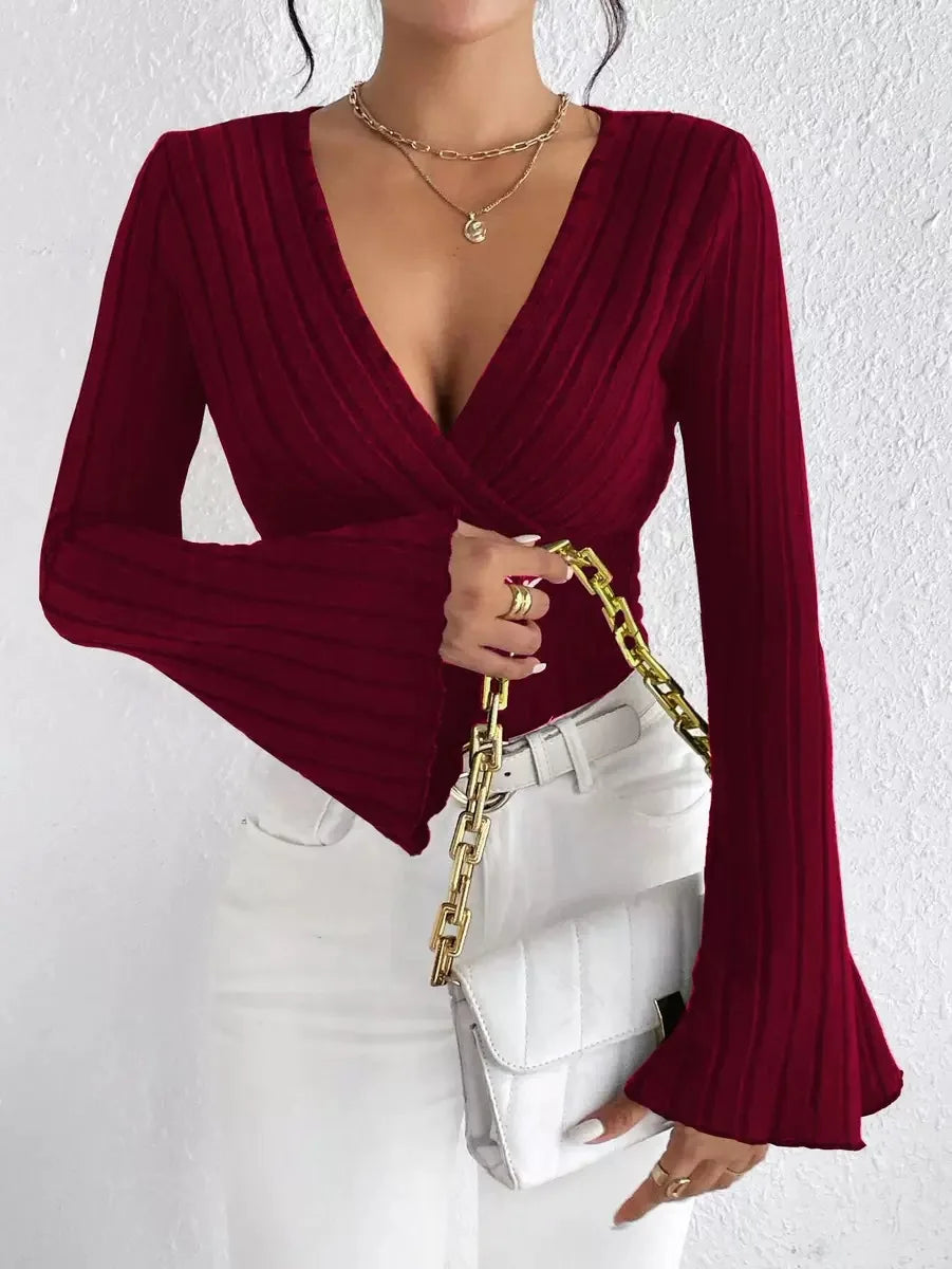 Tops for Woman Clothing Shoujo Clothes Women Women's Cropped Long Sleeve T-shirt Longsleeve Female Top T-shirts Pulovers Tees